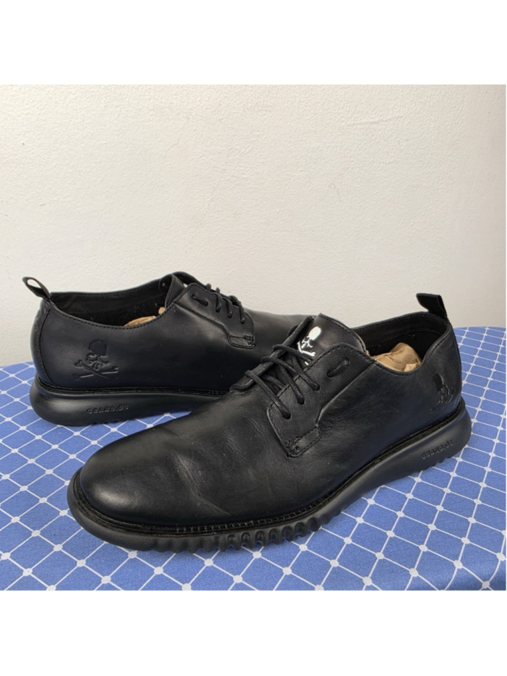 Mastermind Japan x Cole Haan Grand.ØS Black Leather Derby Shoes Men’s 10.5